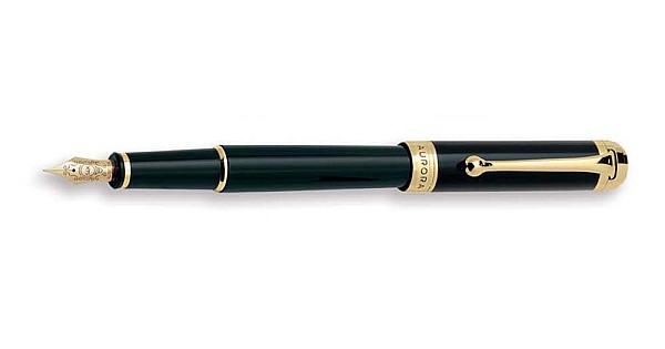 Aurora Talentum Black GT Finesse Fountain pen | Appelboom.com