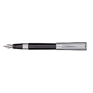 Aurora TU Black and Chrome Fountain pen