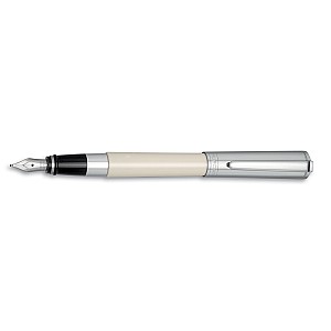 Aurora TU White and Chrome Reservoarpenna