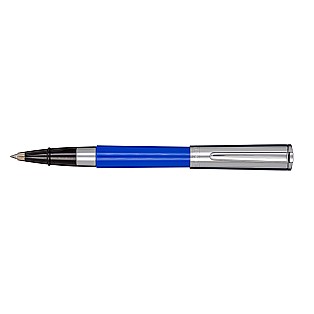 Aurora TU Blue and Chrome Rollerball