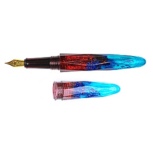 Benu Briolette Fiery Azure Pióro Wieczne