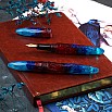 Benu Briolette Fiery Azure Fountain pen Benu Briolette Fiery Azure Fountain pen