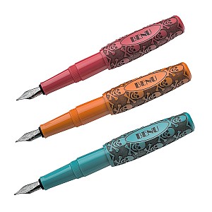 Benu Pixie Jolly Roger Vintage ST Pocket Fountain pen Set