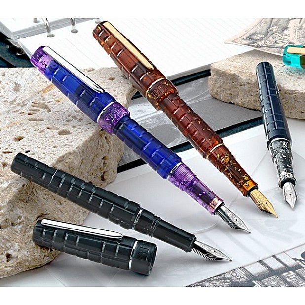 Benu Tessera Ribbon Turquoise GT Stylo Plume