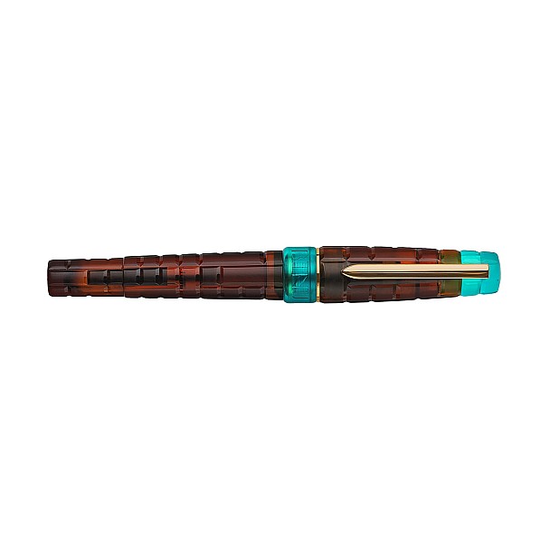 Benu Tessera Ribbon Turquoise GT Stylo Plume