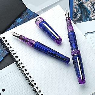 Benu Tessera Tanzanite ST Stylo Plume Benu Tessera Tanzanite ST Stylo Plume