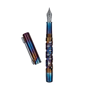 Black Forest Pen Premium Crucius Blued Stainless Steel Stylo plume