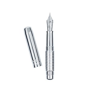 Black Forest Pen Premium MultiMill Minimo Stainless Steel Pluma Estilográfica