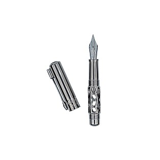 Black Forest Pen Premium Rhombus Minimo Titanium Pluma Estilográfica