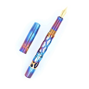 Black Forest Pen Premium Rhombus Blued Stainless Steel Vulpen
