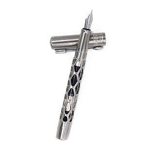 Black Forest Pen Premium Rhombus Titanium Pluma Estilográfica