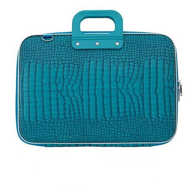 Bombata Medio Classic Cocco (13'') Turquoise Laptop Briefcase