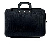Bombata Classic Cocco (15.6'') Black Laptop Briefcase