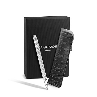 Caran d'Ache Ecridor Damier Grey Silver Kulspetspenna Set