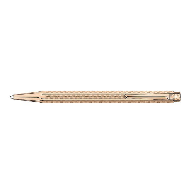 Caran d'Ache Ecridor Damier Rose Gold Balpen Set