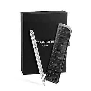 Caran d'Ache Ecridor Damier Grey Silver Ballpoint Set