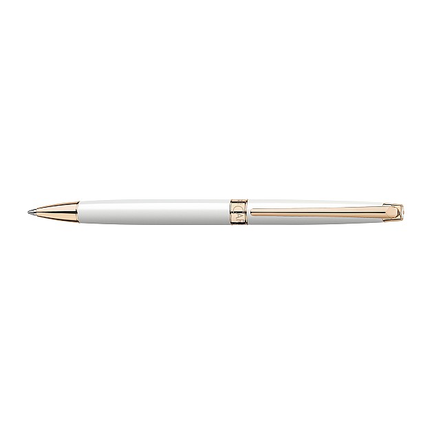 Caran d'Ache Léman Slim White Rose Gold Ballpoint