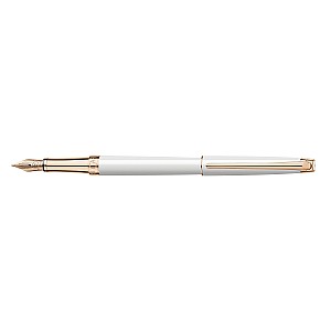 Caran d'Ache Léman Slim White Rose Gold Pióro wieczne