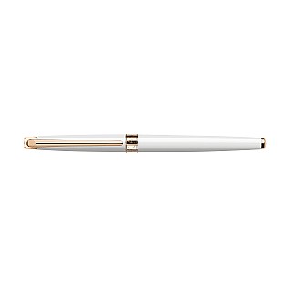 Caran d'Ache Léman Slim White Rose Gold Rollerball