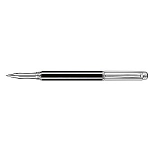 Caran d'Ache Varius Chinablack Lacquer Silver Rollerball