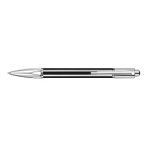 Caran d'Ache Varius Chinablack Lacquer Silver Ballpoint