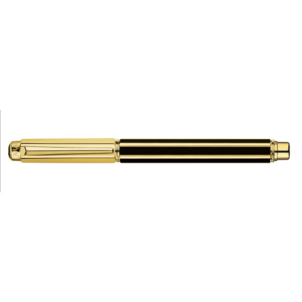 Caran d'Ache Varius Zwarte Chinese Lak Goud Rollerball