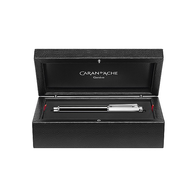 Caran d'Ache Varius Chinablack Lacquer Silver Fountain pen