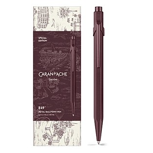 Caran d'Ache 849 Toile de Jouy Burgundy Ballpoint