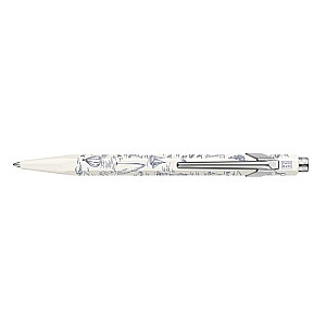 Caran d'Ache 849 Toile de Jouy White Ballpoint