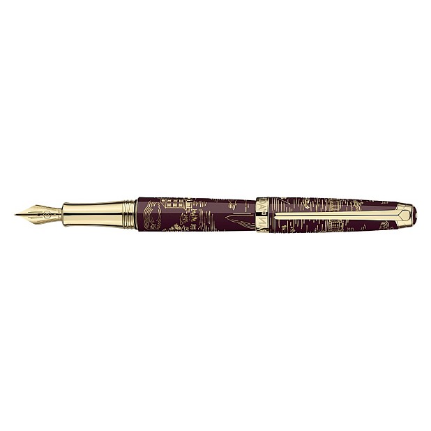 Stylo plume Caran d'Ache Léman Toile de Jouy, édition limitée