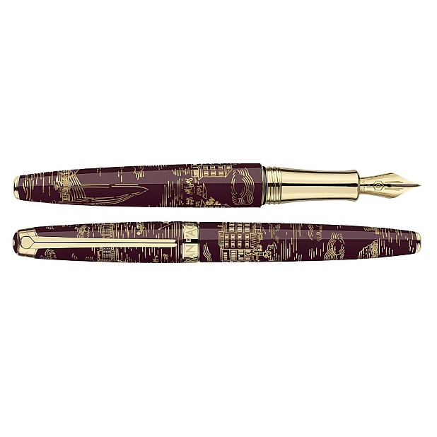 Stylo plume Caran d'Ache Léman Toile de Jouy, édition limitée