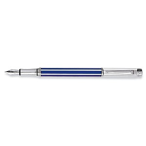 Caran d'Ache Varius Chinablue Lacquer Silver Fountain pen