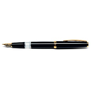 Cleo Skribent Classic Black GT Piston Stylo Plume