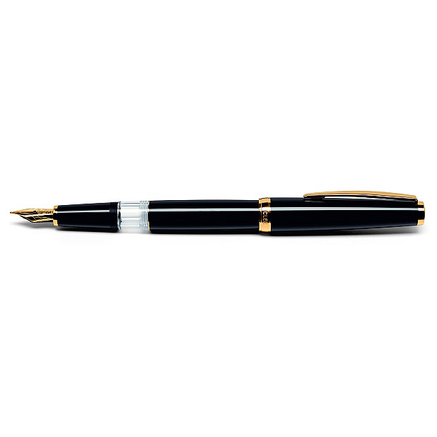 Cleo Skribent Classic Black GT Piston Caneta de Tinta Permanente