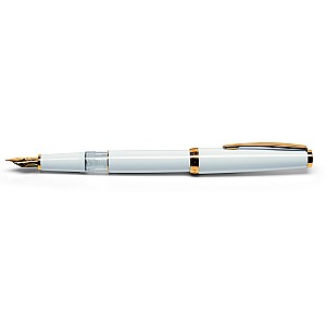 Cleo Skribent Classic White GT Piston Stylo Plume