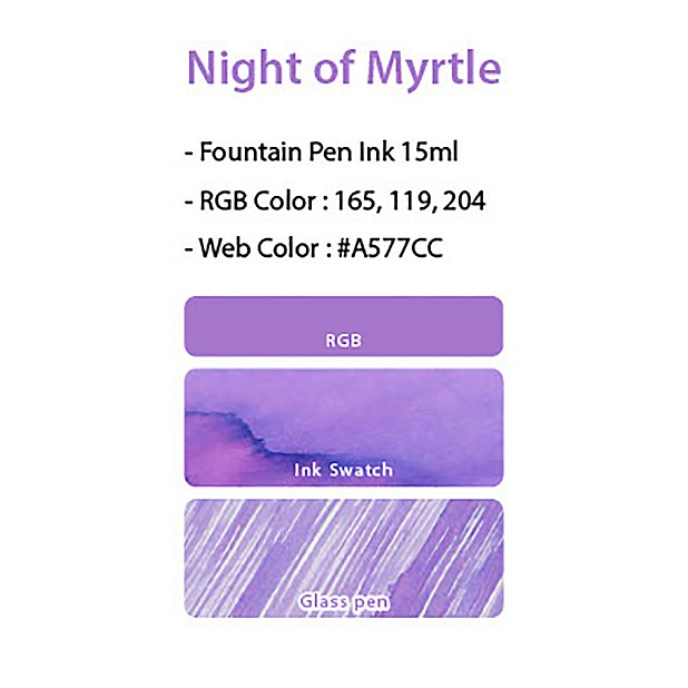 Colorverse Night Of Myrtle USA Special 15 ml. Ink Bottle