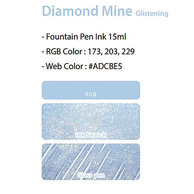Colorverse Diamond Mine Glistening USA Special 15 ml. Ink Bottle