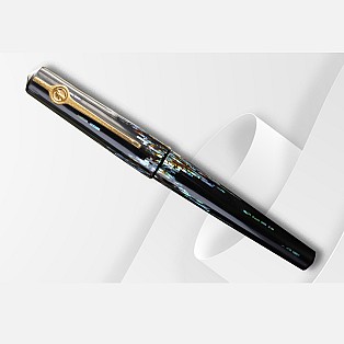 ConCoPens Mother-of-Pearl Lacquer Inlay Aurora 02 Fountain Pen