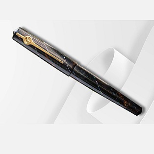 ConCoPens Mother-of-Pearl Lacquer Inlay Aurora Scroll Fountain Pen