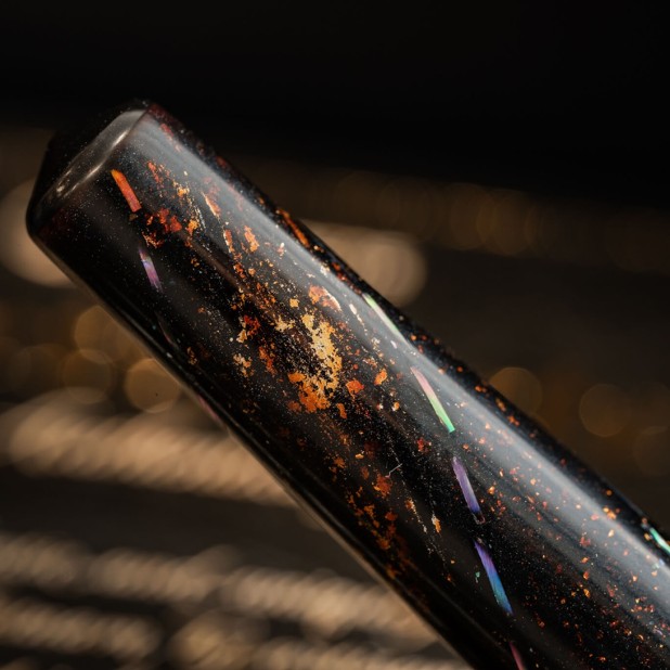 ConCoPens Mother-of-Pearl Lacquer Inlay Aurora Scroll Caneta de Tinta Permanente