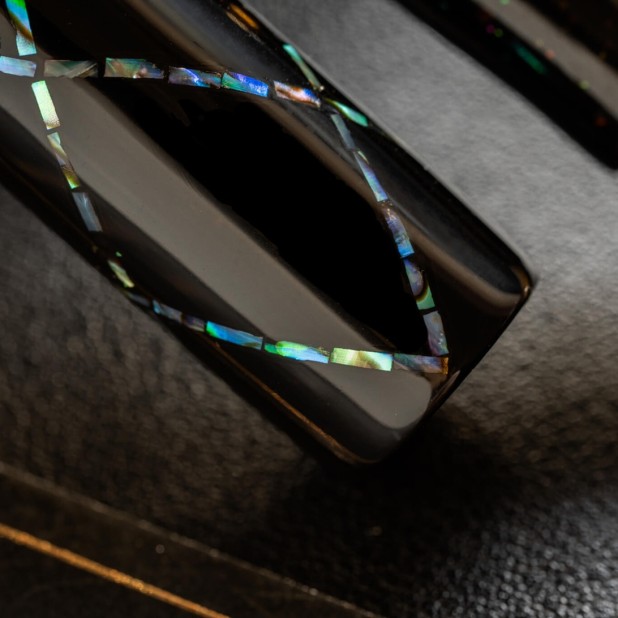 ConCoPens Mother-of-Pearl Lacquer Inlay Aurora X Plumo Estilográfica