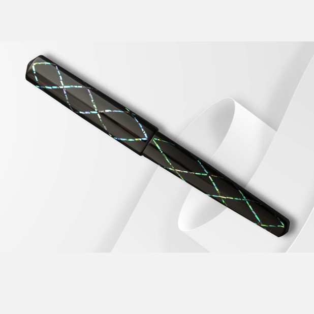 ConCoPens Mother-of-Pearl Lacquer Inlay Aurora X Plumo Estilográfica