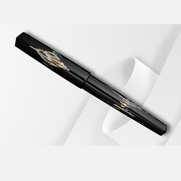 ConCoPens Mother-of-Pearl Lacquer Inlay Noctilux Reservoarpenna
