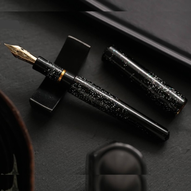 ConCoPens Vietnamese Lacquer Black Sea Caneta de Tinta Permanente