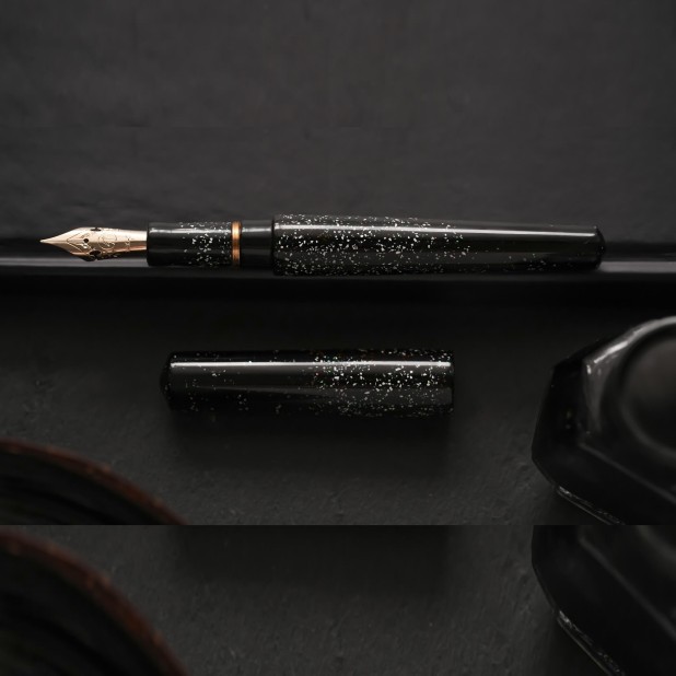 ConCoPens Vietnamese Lacquer Black Sea Caneta de Tinta Permanente