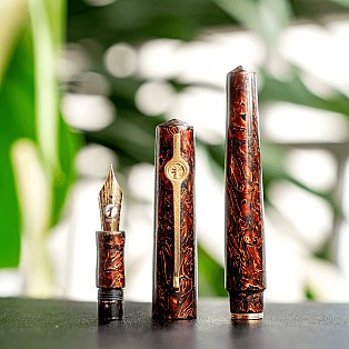 ConCoPens Vietnamese Lacquer Golden Brown  Stylo Plume