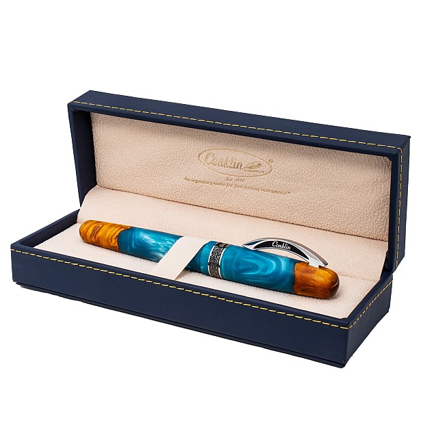 Conklin 1898 Spectra Fusion Blue ST Pluma Estilográfica