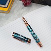 Conklin Endura Deco Crest Demo Blue Rose Gold Stylo Plume