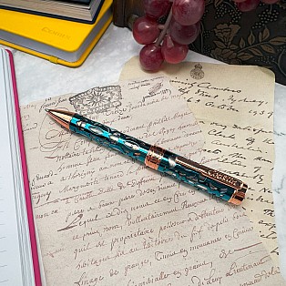 Conklin Endura Deco Crest Demo Blue Rose Gold Pióro kulkowe