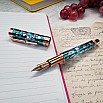 Conklin Endura Deco Crest Demo Blue Rose Gold Stylo Plume